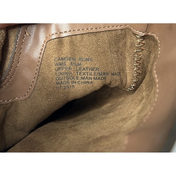 Kenneth Cole reaction brown leather boots buckles women's size 8.5 M Camden Runs - Picture 12 of 12